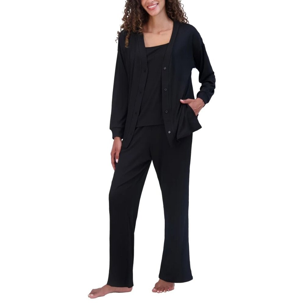 Live2Lounge Ladies' 3-piece Lounge Set, Black S - NEW W/OUT TAGS