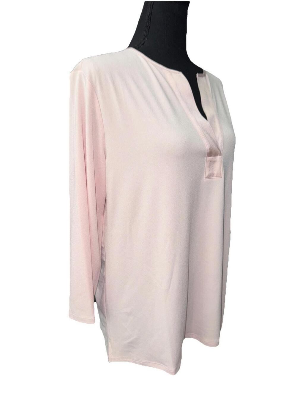 Banana Republic Women’s Pink 3/4 Sleeve V-Neck Blouse Small - NEW W/OUT TAGS