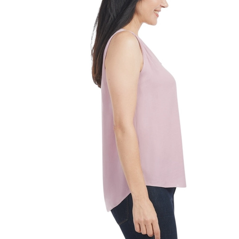Hilary Radley Ladies' Sleeveless Blouse Soft Plum Size Medium