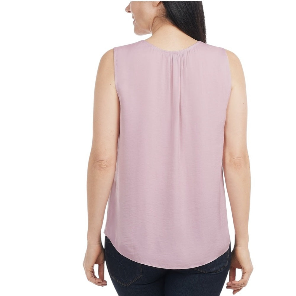 Hilary Radley Ladies' Sleeveless Blouse Soft Plum Size Medium