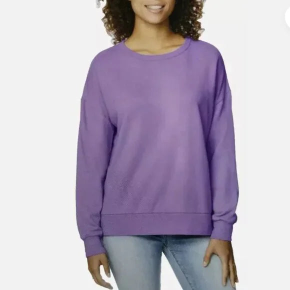 Buffalo David Bitton Womens French Terry Sweatshirt Relaxed Fit (1404699)