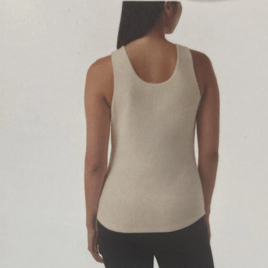 32 Degrees Cool Womens Tank with Built in Bra, Cream, XL 1760130