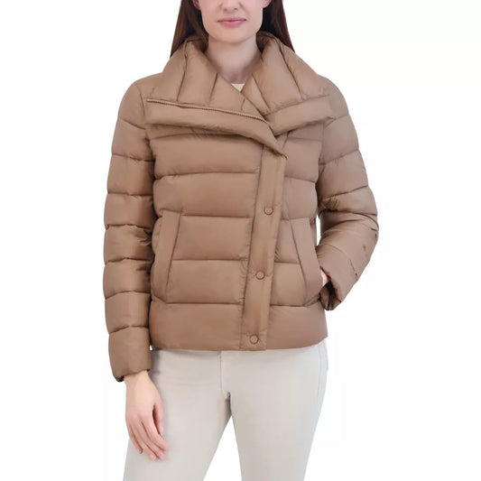 Tahari Women's Asymmetrical Puffer Jacket H33 1790834