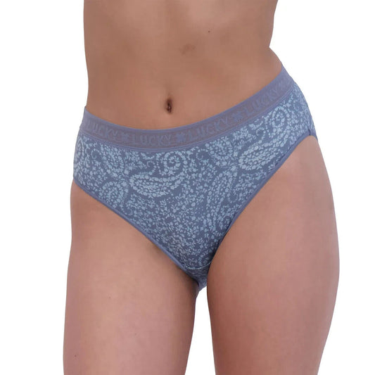 NWT Lucky Brand Women's 6-Pack Ultra Soft 4-Way Stretch Tag Free Panties (1790598)