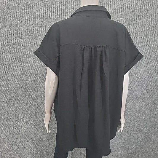 Felina Womens Everyday Trendy Button Front Tee Shirt Top - NWT 1795835