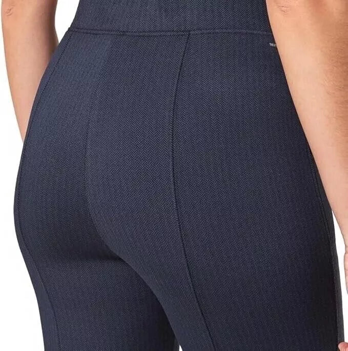 Mondetta Ladies' Pull-on Herringbone Straight Leg Pants, Moisture Wicking, Recycled Polyester Blend, Side Pockets  1806914