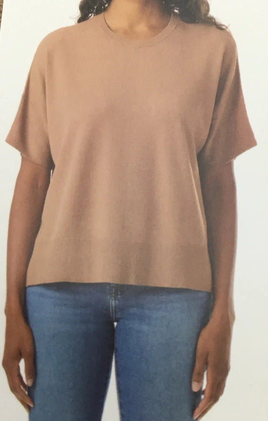 Splendid Women's Short Sleeve Knit Top, Tan 1827174