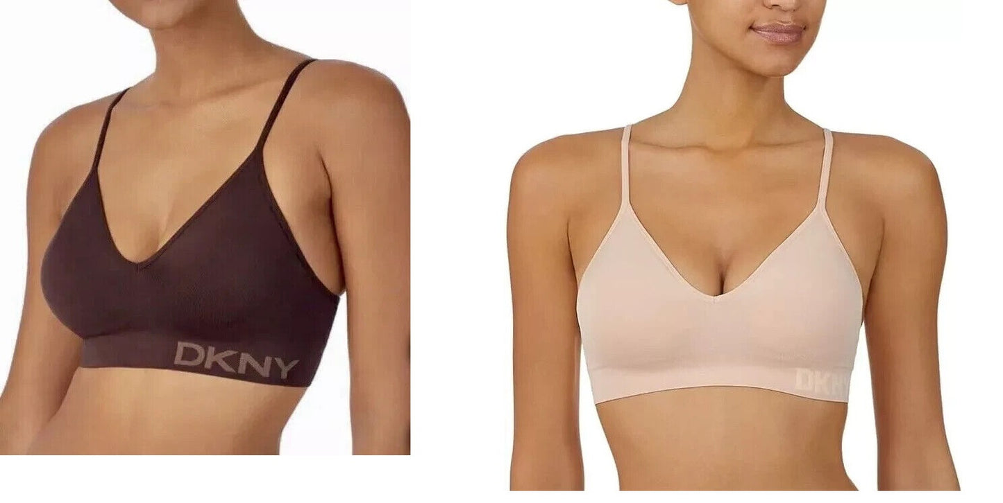 DKNY Women Seamless Bra 2-Pack BLACK / SAND (1571930)