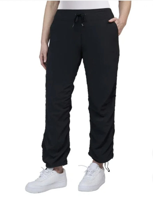 Kirkland Signature Women's Woven Active Pant Black Large 4-Way Stretch Fabric 7772012
