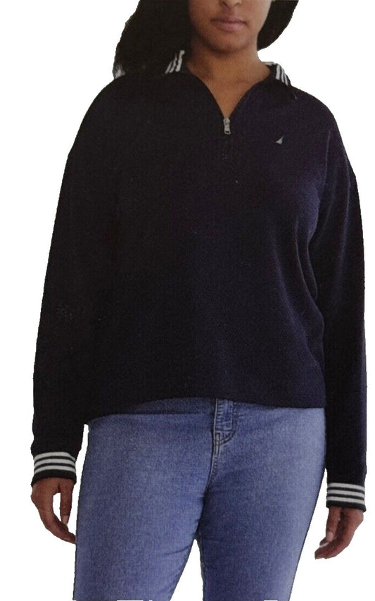 Nautica Women's 1/2 Zip Sweatshirt