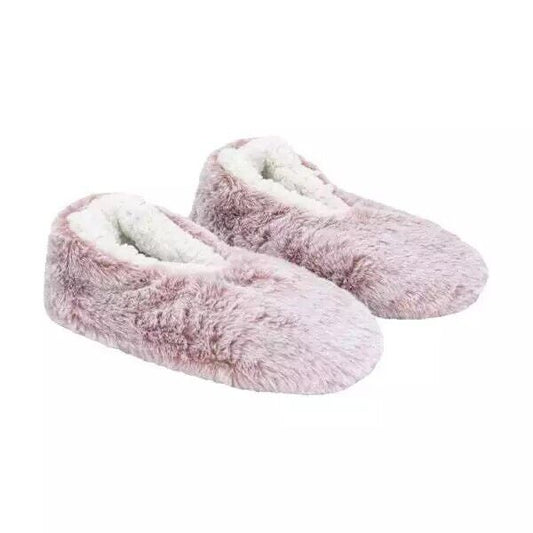Ladies' Lemon Faux Fur Slipper Sock Super-Soft (1699633)