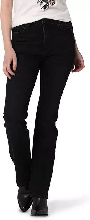 Wrangler Women's High-Rise Bootcut Stretch Jeans, Dark Blue, Size 14 (1802564)