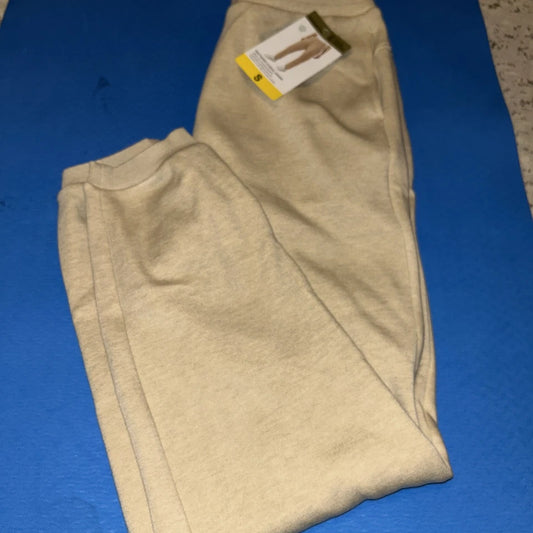 Mondetta Women's Heathered Fleece Jogger Pants, Sıze S, Irish Cream (1797063)