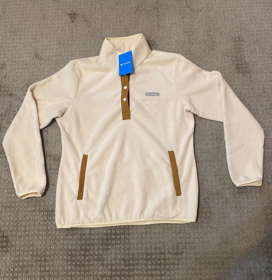 COLUMBIA Women's Fleece 1/2 Snap Pullover Sweatshirt 1535184