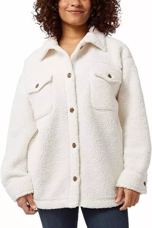 32 Degrees Ladies Super Soft Cozy Over Shirt Jacket (1614678)